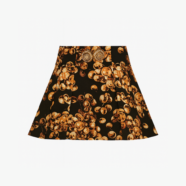 Balmain Medaillon Doré Baroque Mini Skirt