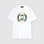 Gucci -Interlocking GG Chain-Print Cotton T-Shirt