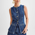 'Imogen' Denim Shorts Set