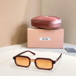 Miu Miu Rectangular Acetate Sunglasses