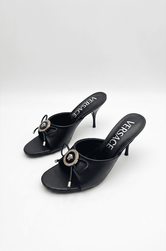 IMG_5514 Versace Opera Bow Mules 85 mm - Image 1