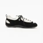 Chanel Two-Tone Suede & Mesh Low-Top Sneakers