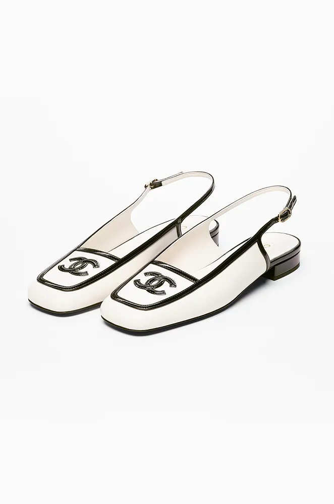 Chanel CC Leather Slingback Pumps - Image 6