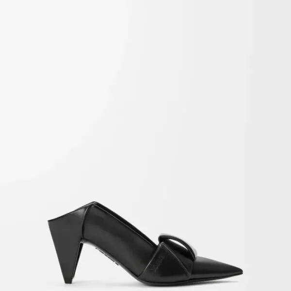 Loewe Origami Flap Back Pumps in Lambskin