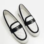 Chanel Quilted CC Leather Loafers