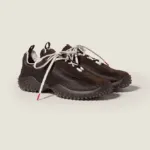 Miu Miu Mesh & Suede Trail Runner Sneakers – Espresso Brown