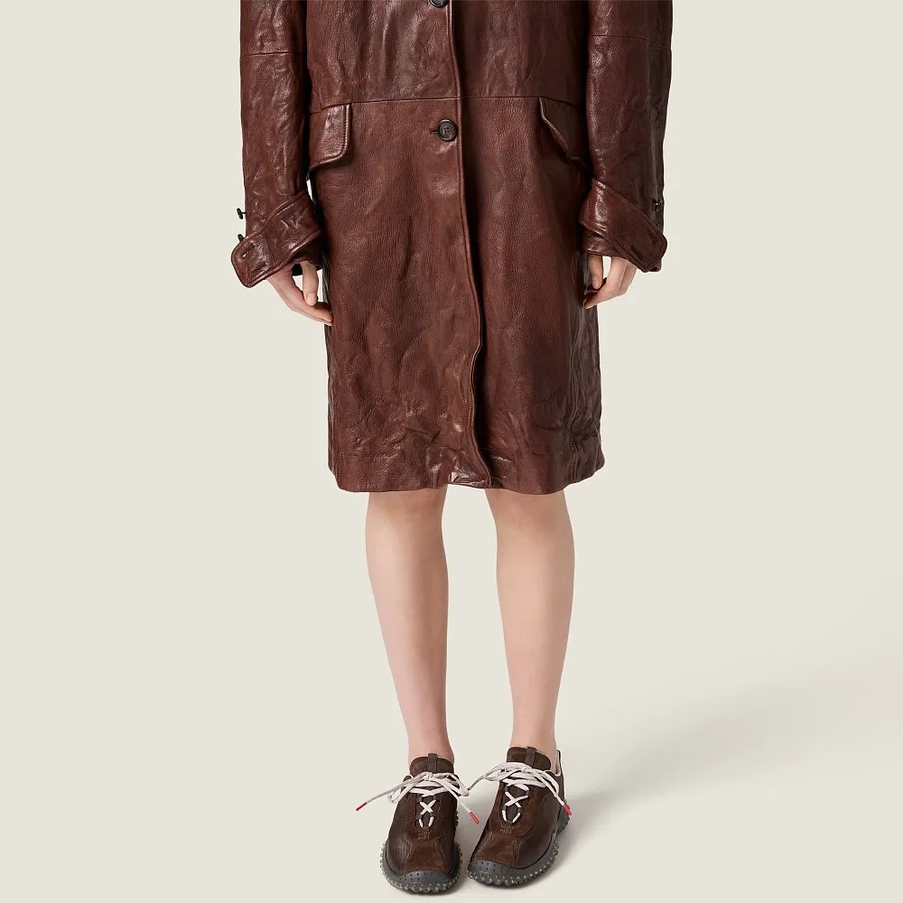 Miu Miu Mesh & Suede Trail Runner Sneakers – Espresso Brown - Image 6