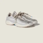 Miu Miu Mesh & Suede Trail Runner Sneakers – Silver & Grey