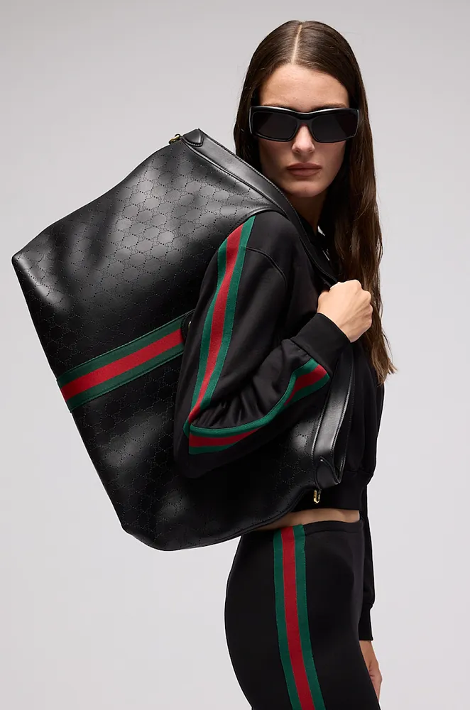 Gucci Giglio Large Leather Tote Bag – Black - Image 3
