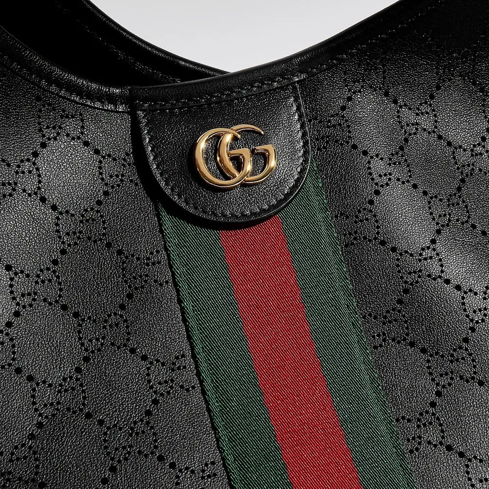 Gucci Giglio Large Leather Tote Bag – Black - Image 7