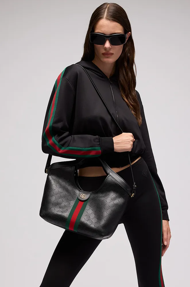 Gucci Giglio Small Leather Tote Bag – Black - Image 4