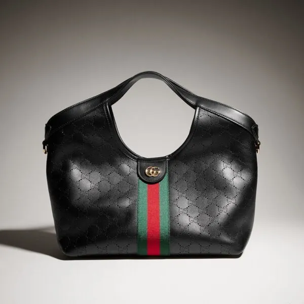 Gucci Giglio Small Leather Tote Bag – Black