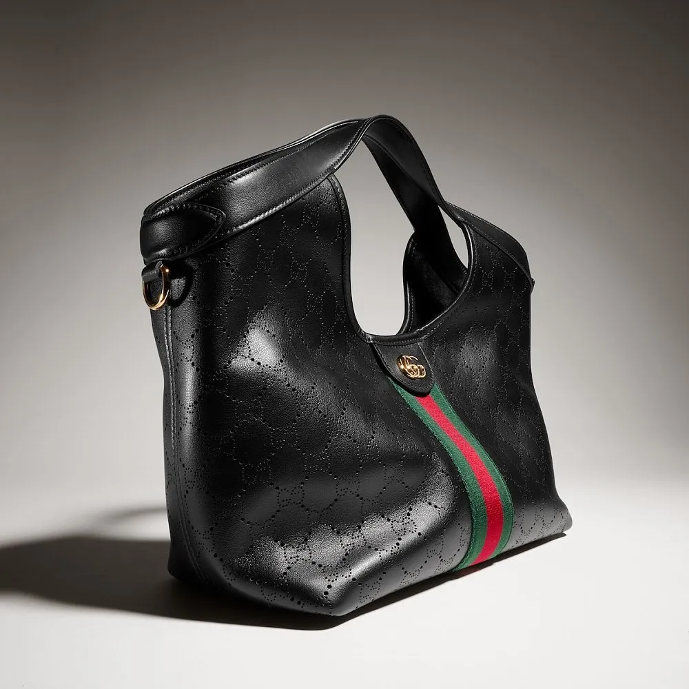 Gucci Giglio Small Leather Tote Bag – Black - Image 6