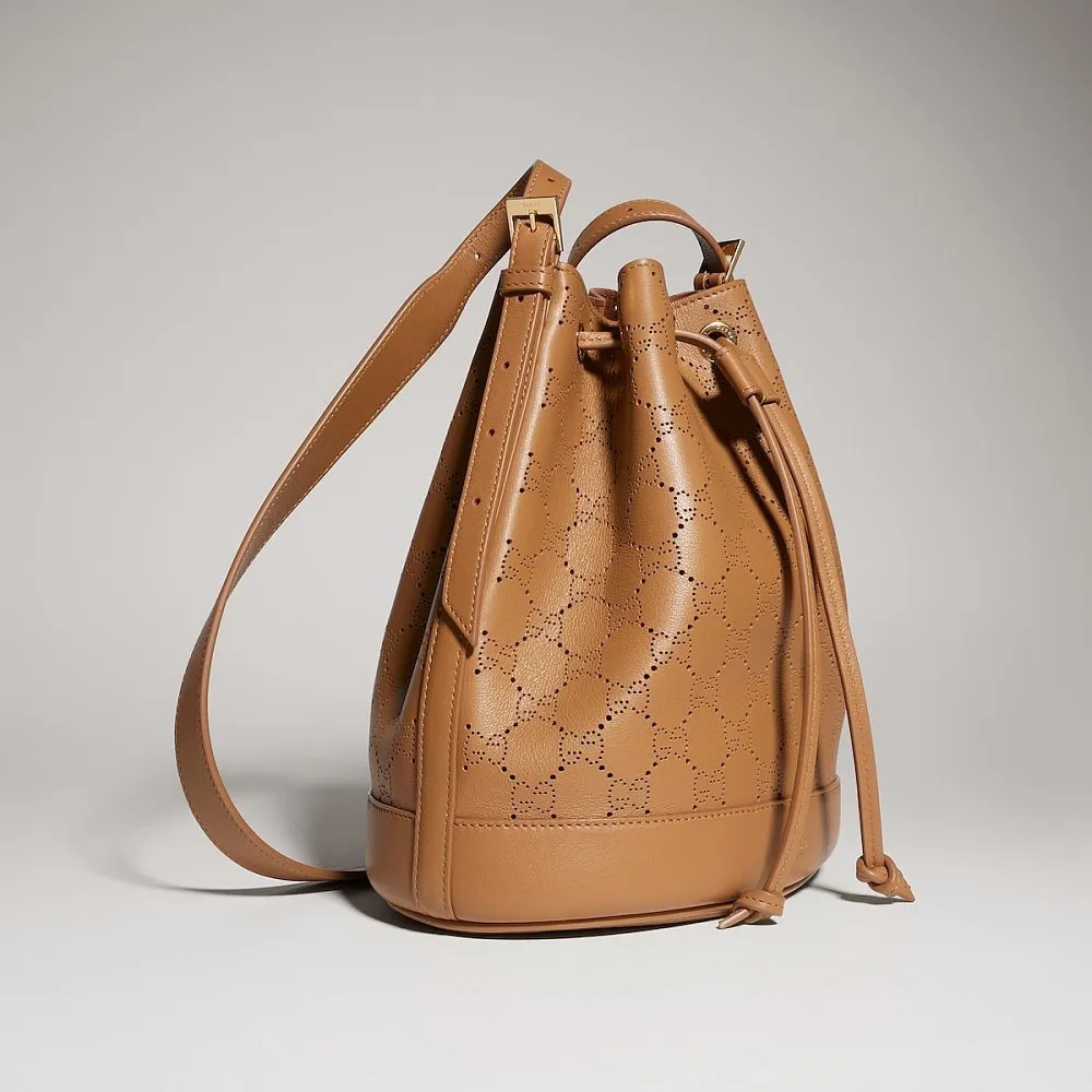 Gucci Venice Small Bucket Bag – Camel - Image 6