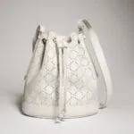 Gucci Venice Small Bucket Bag – White Leather