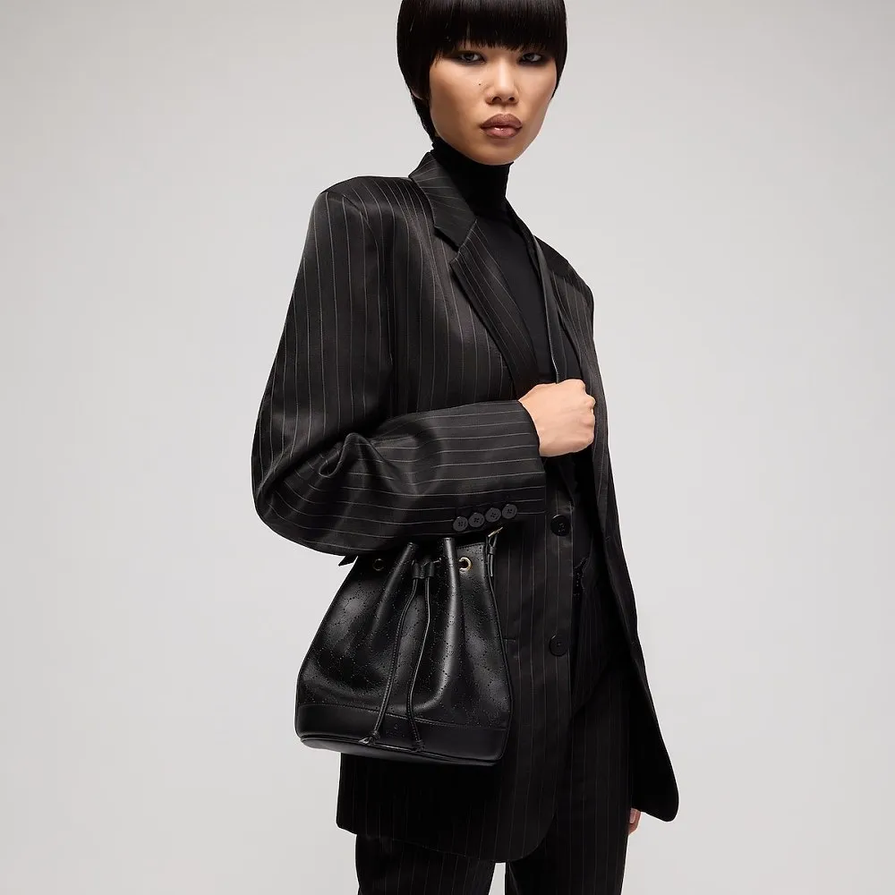 Gucci Venice Small Bucket Bag – Black Leather - Image 3