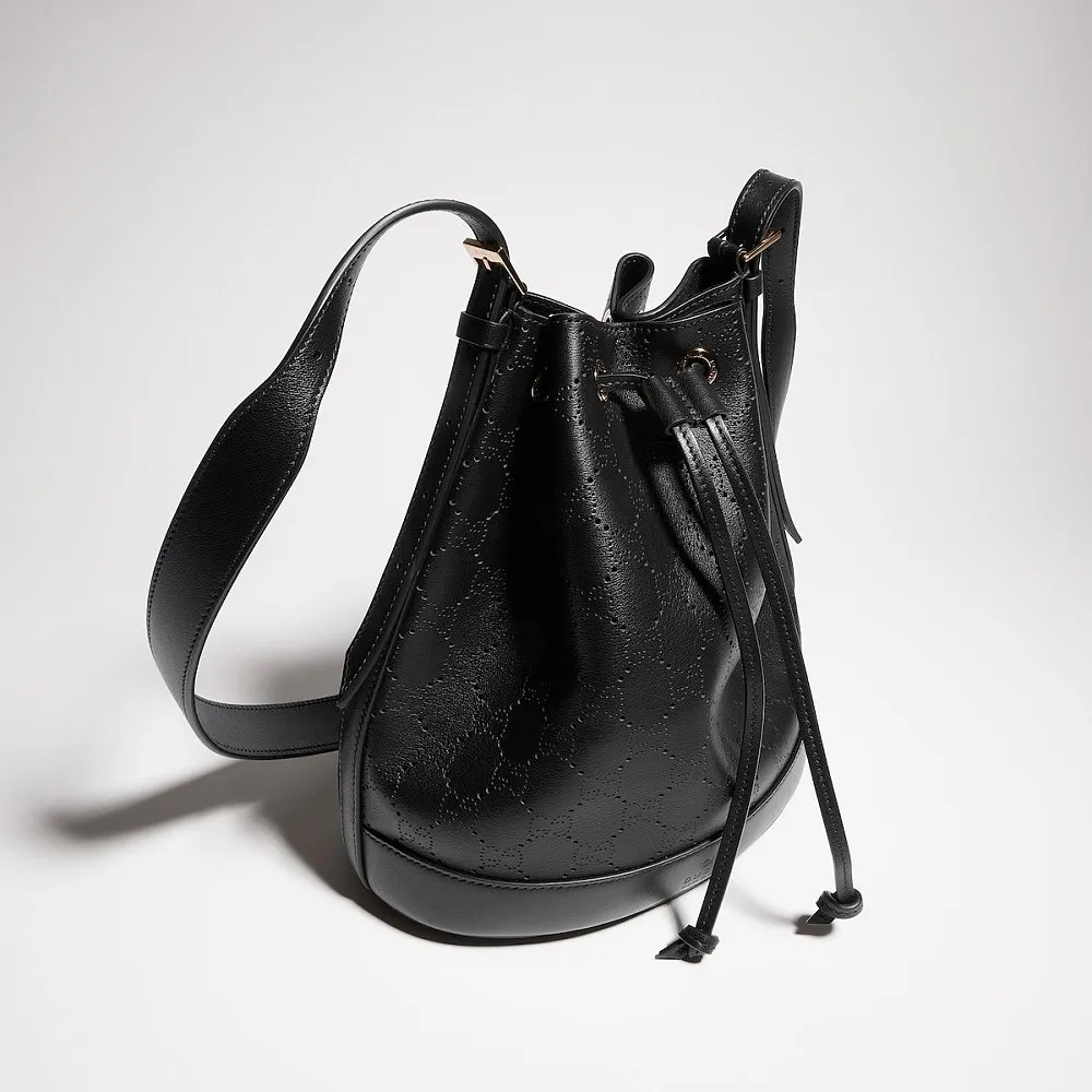 Gucci Venice Small Bucket Bag – Black Leather - Image 6