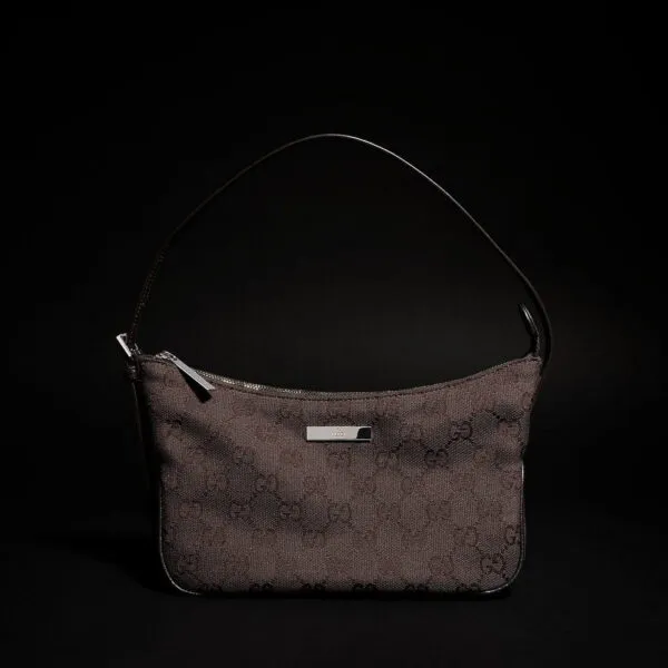 Gucci GG Canvas Mini Shoulder Bag – Dark Brown