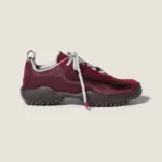 Miu Miu Technical Suede & Mesh Sneakers – Bordeaux