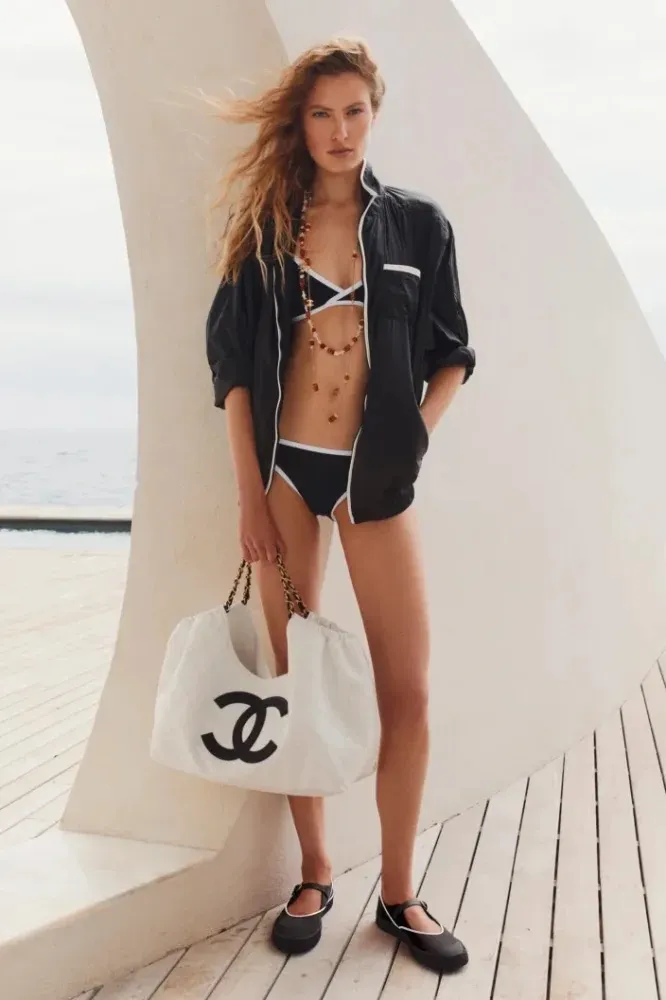 Chanel Contrast-Trim Technical Jacket — Black - Image 4