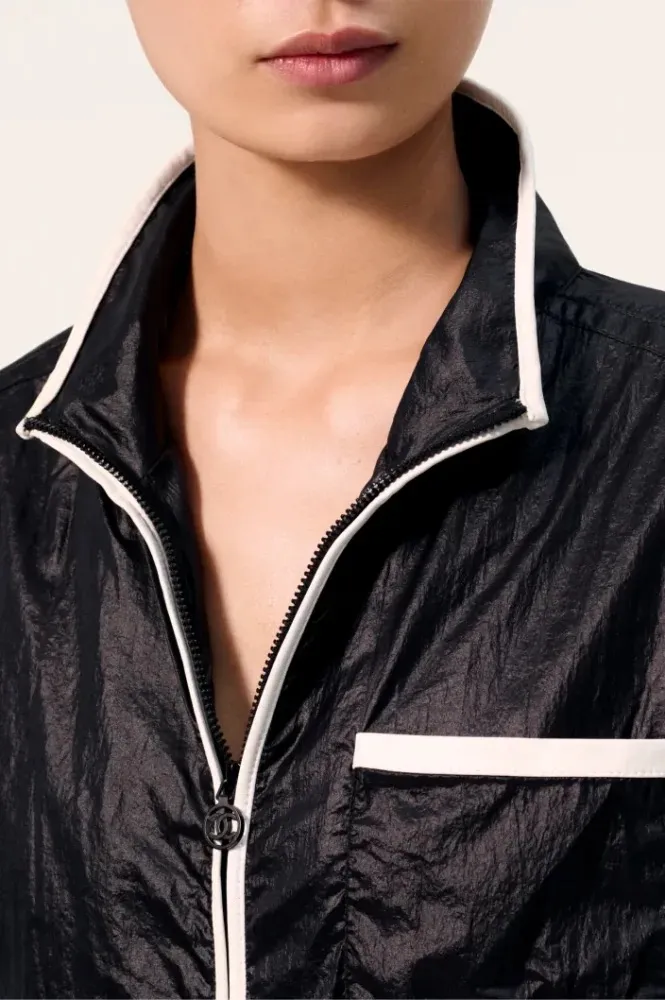 Chanel Contrast-Trim Technical Jacket — Black - Image 3