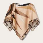 PUCCI Iride Printed Cape Top & Asymmetric Skirt Set