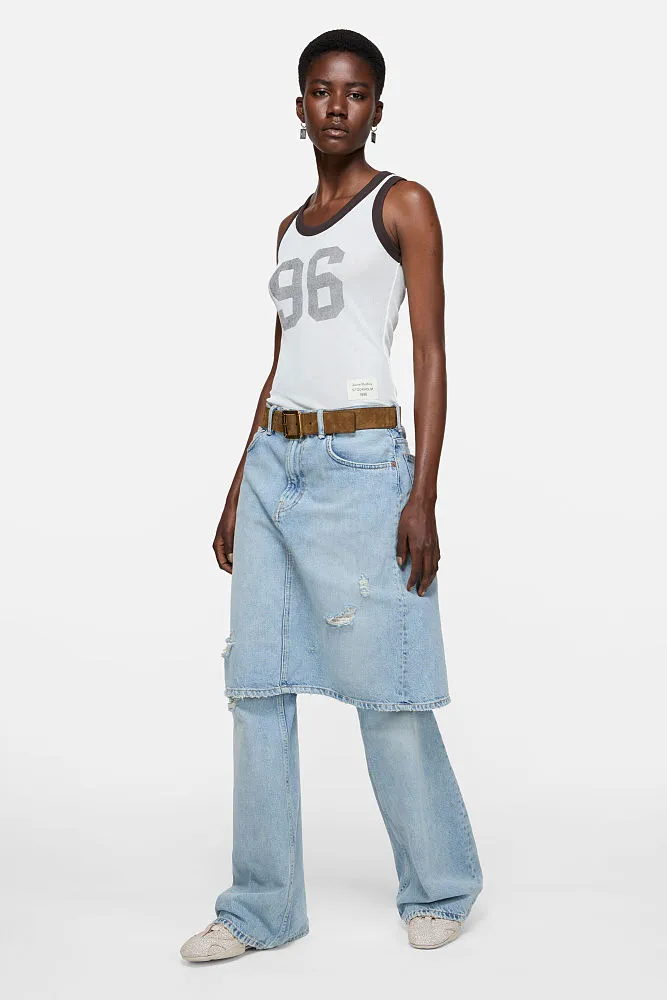 ACNE STUDIOS Stockholm 1996 Ribbed Tank Top – White - Image 3