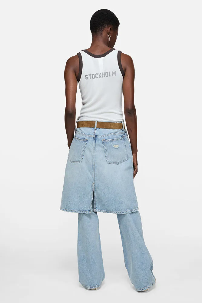 ACNE STUDIOS Stockholm 1996 Ribbed Tank Top – White - Image 4