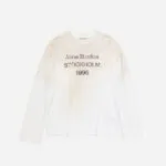 Acne Studios Stockholm 1996 Long-Sleeve Logo T-Shirt – Optic White