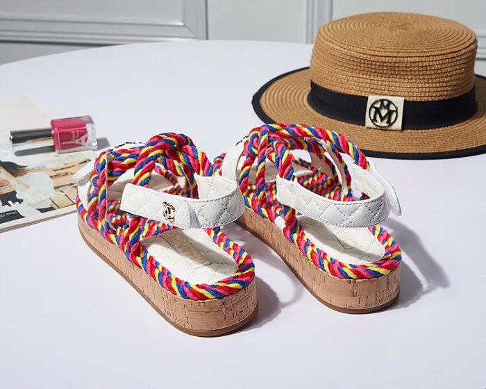 CHANEL Riviera Cordage Quilted Platform Sandals - Image 5