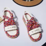 CHANEL Riviera Cordage Quilted Platform Sandals