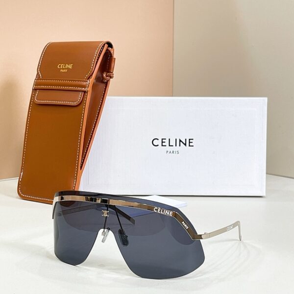 CELINE Triomphe Rimless Shield Sunglasses