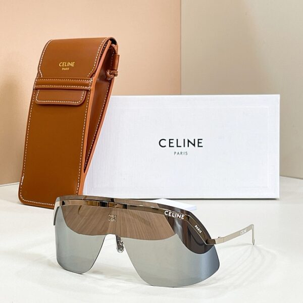 CELINE Triomphe Rimless Shield Sunglasses