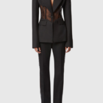 MYSTÈRE NOIR™ Lace-Corset Sculpted Blazer
