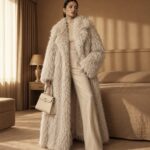 DOMÉRYS™ Sculpted Floor-Length Statement Coat