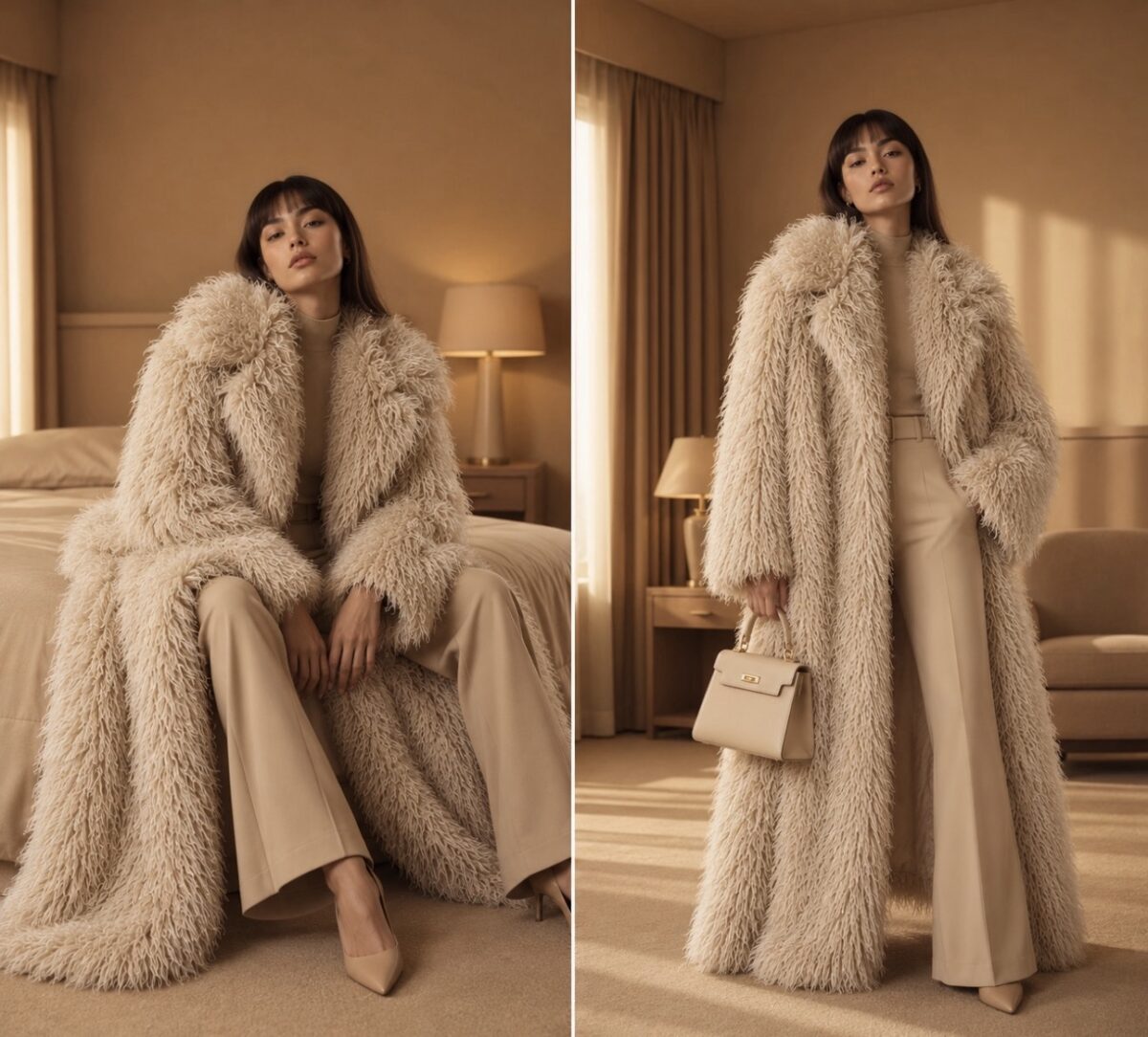 DOMÉRYS™ Sculpted Floor-Length Statement Coat - Image 4