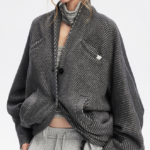CENDRÉVAN™ Sculpted Pinstripe Cocoon Blazer